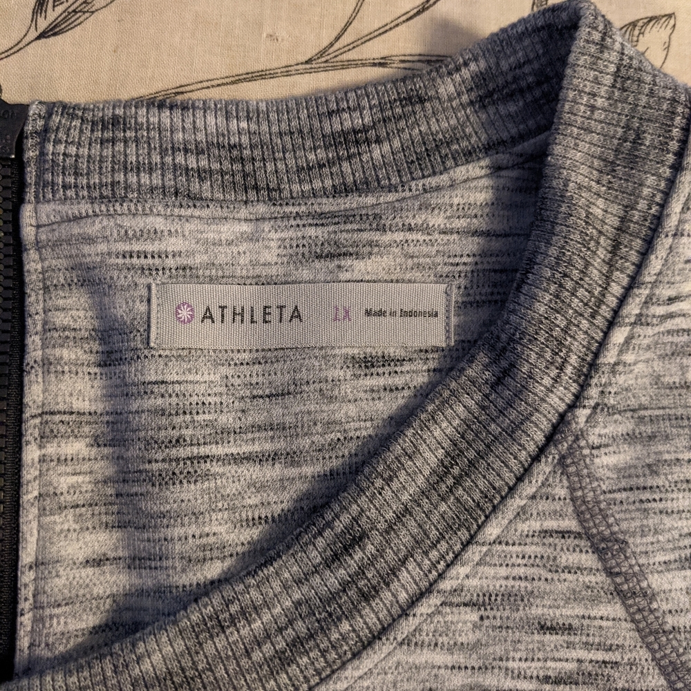 athleta sporty dress 1x black marble